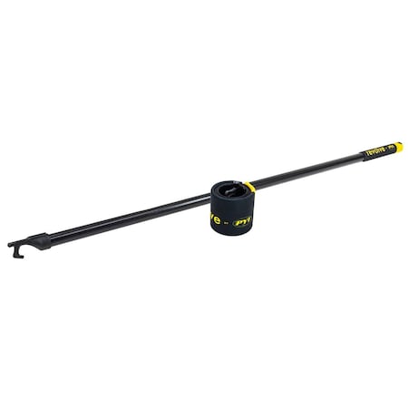 Alegre Rollable Boat Hook Black & Yellow - 75 in. AL2942219